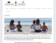 Tablet Screenshot of naturalfitnessyoga.com